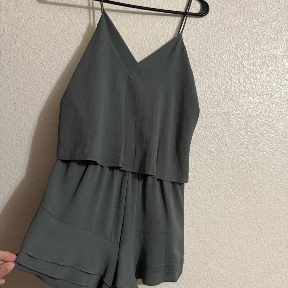 Lush Dark Gray Jumpsuit